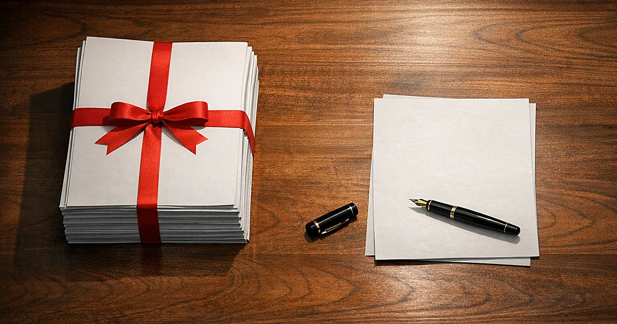 Unsigned housing bill documents on desk with pen, separated from another document, symbolizing withheld signature